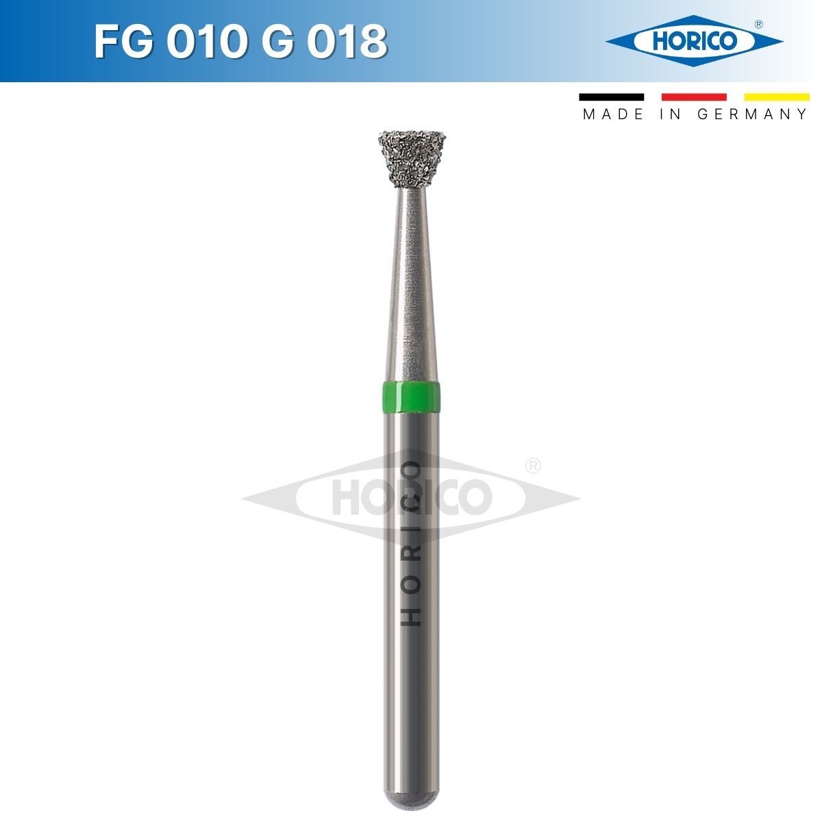 Ters Konik Elmas Frez - FG 010 Yeşil - Coarse - 018