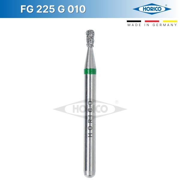 Ters Konik Elmas Frez, Uzun - FG 225 Yeşil - Coarse - 010