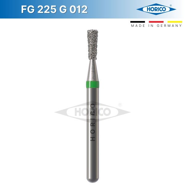 Ters Konik Elmas Frez, Uzun - FG 225 Yeşil - Coarse - 012