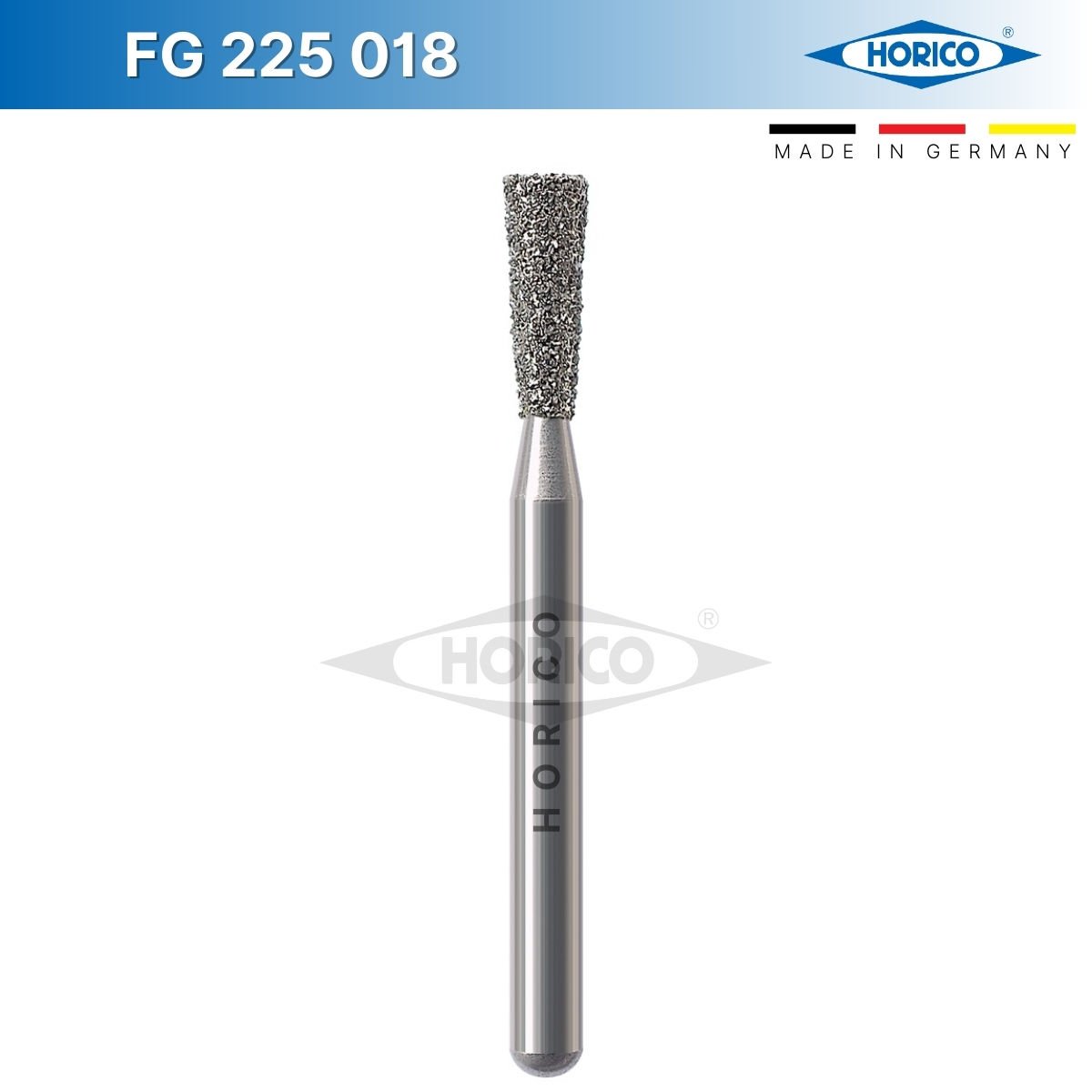 Ters Konik Elmas Frez, Uzun - FG 225 Mavi - Normal - 018