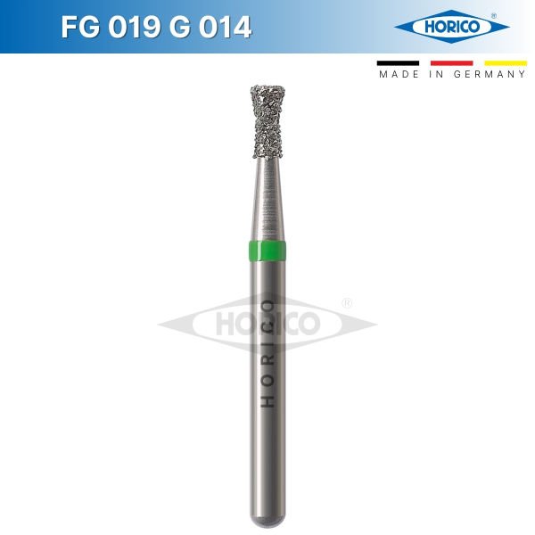 Ters Konik Elmas Frez, Boyun Elmas Kaplı - FG 019 Yeşil - Coarse - 014