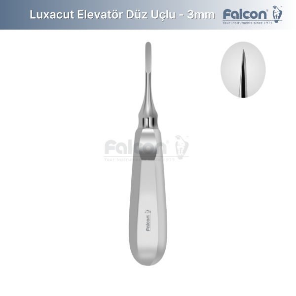 Luxacut Elevatör Düz Uçlu 3mm