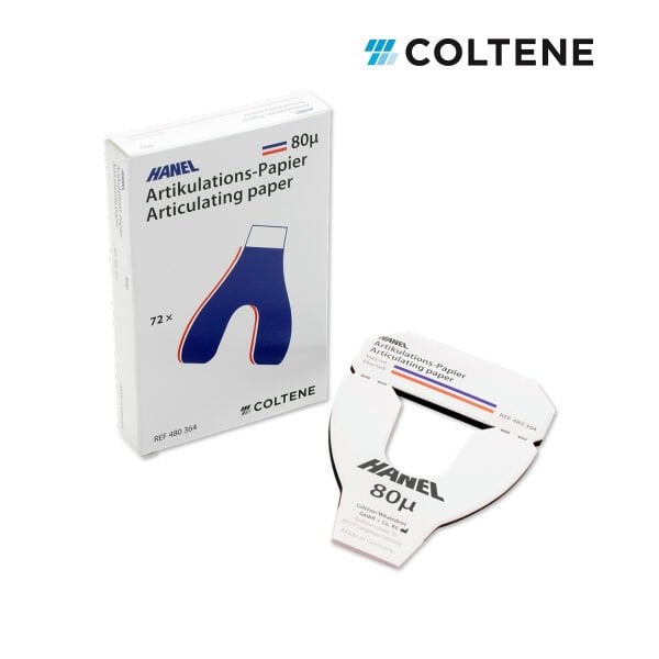 Coltene Hanel 80µ Çift Taraflı Artikülasyon Kağıdı (At Nalı / 72 Yaprak)