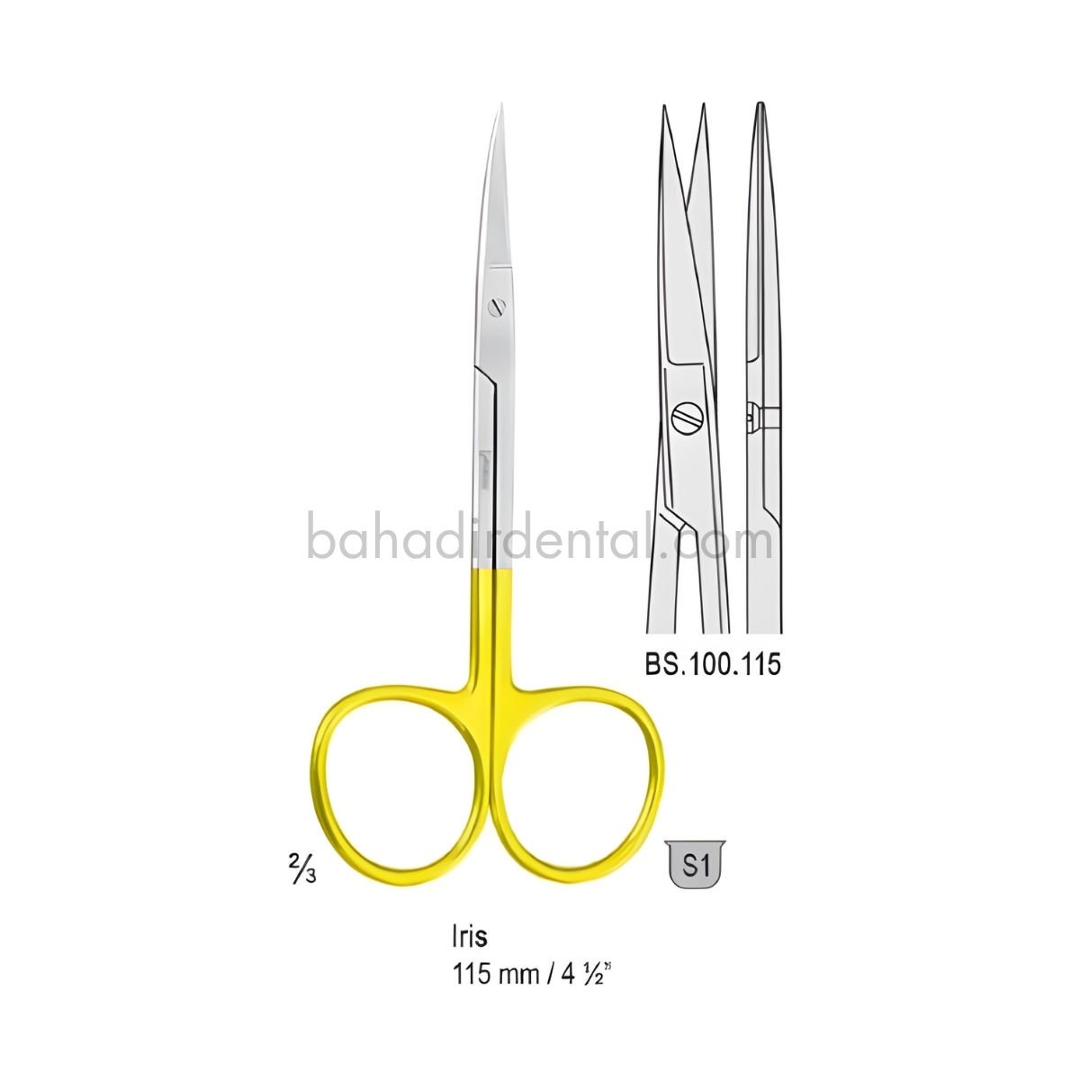 TC Iris Makas - Düz 115mm