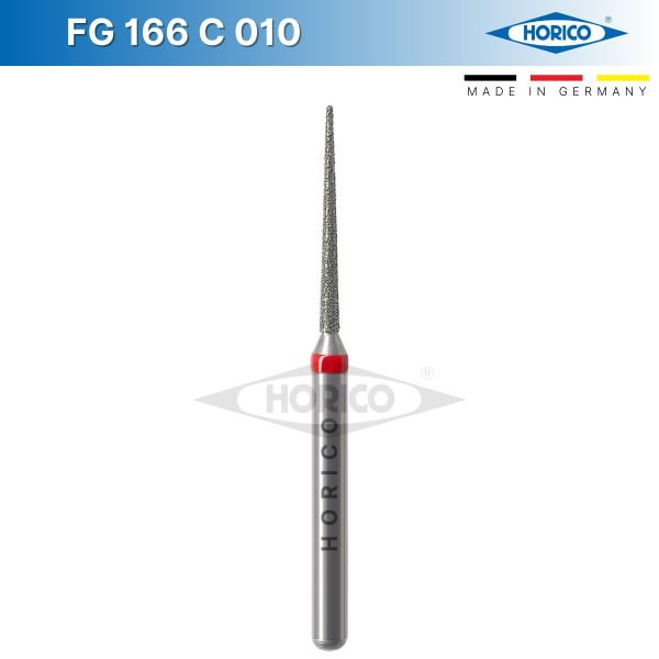 Alev Uç Elmas Frez - FG 166 Kırmızı - Fine - 010