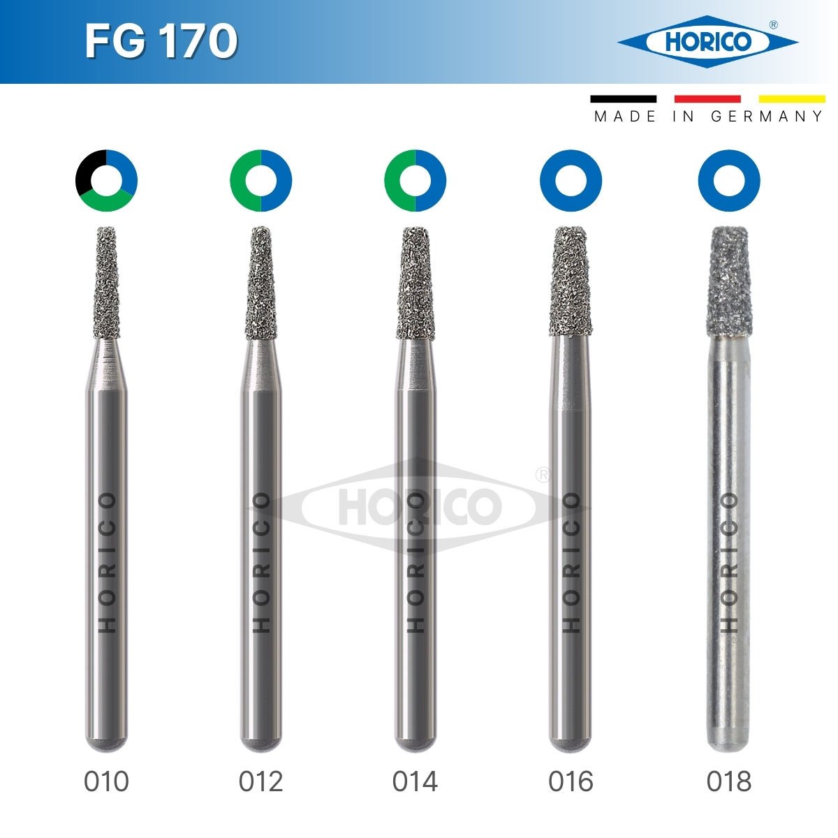 Konik Düz Uç Frez - Horico FG 170