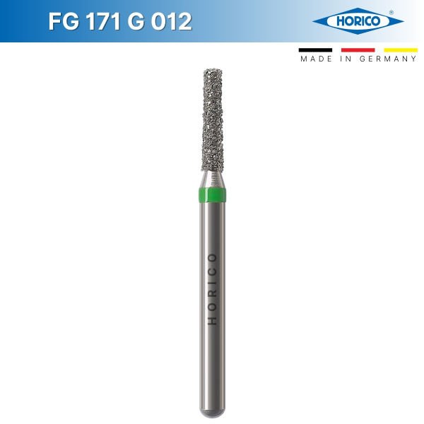 Konik Düz Uç Frez - Horico FG 171 Yeşil - Coarse - 012