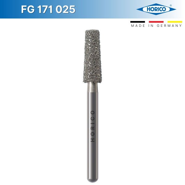 Konik Düz Uç Frez - Horico FG 171 Mavi - Normal - 025