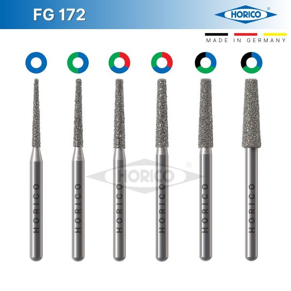 Konik Düz Uç Frez - Horico FG 172