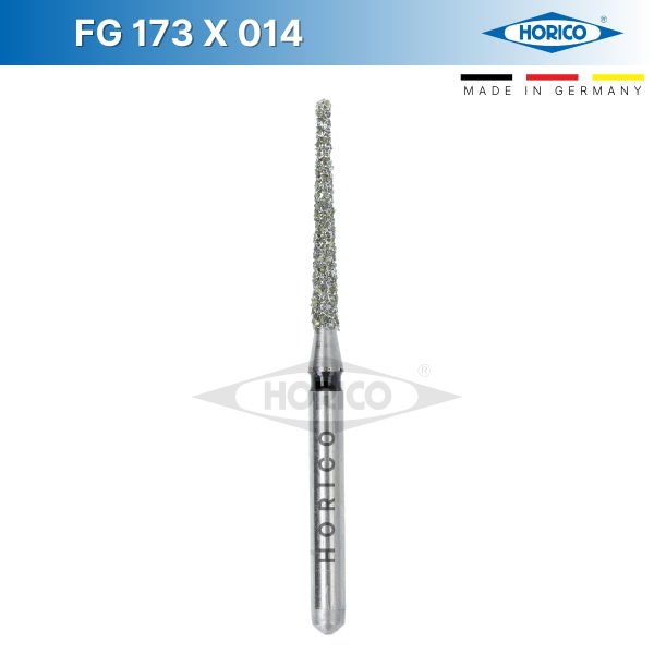 Konik Düz Uç Frez - Horico FG 173 Siyah - X Coarse - 014