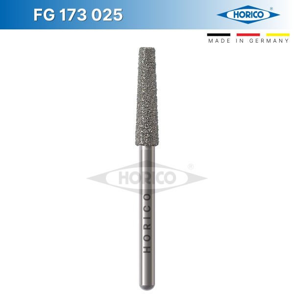 Konik Düz Uç Frez - Horico FG 173 Mavi - Normal - 025