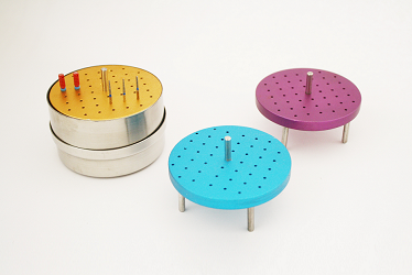 Endobox -  Çelik, Yuvarlak İçi Renkli, Frez, Eğe için