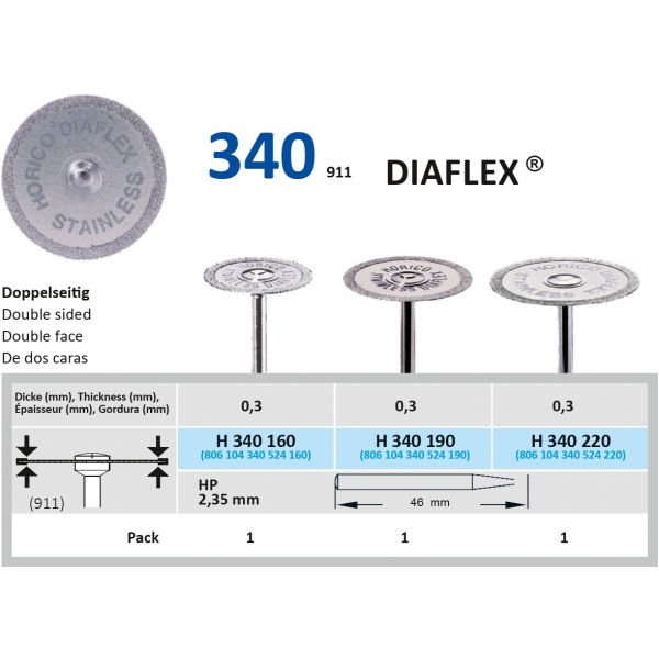 Diaflex® Esnek Elmas Separe - Horico - H 340