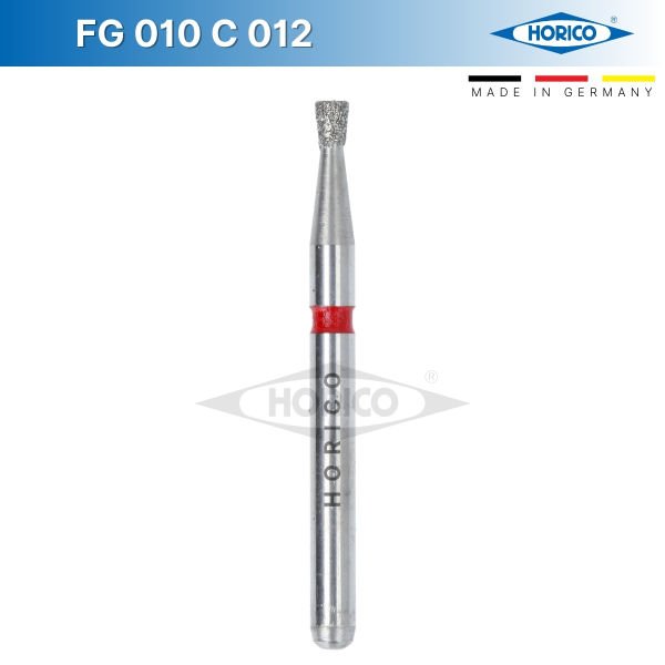 Ters Konik Elmas Frez - FG 010 Kırmızı - Fine - 012