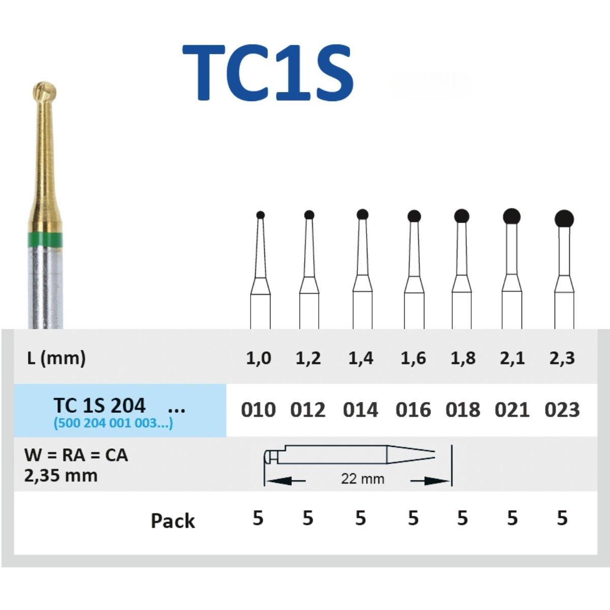 Kaplamalı Rond Karbit - Horico TC 1S