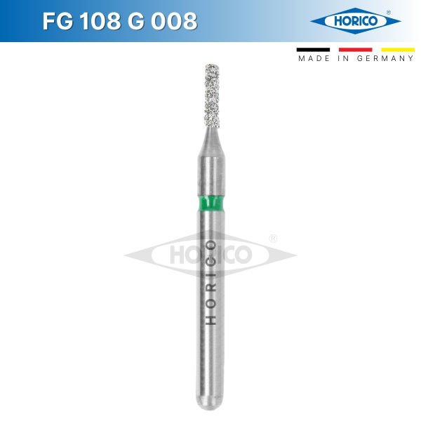 Silindir Elmas Frez - FG 108 Yeşil - Coarse - 008