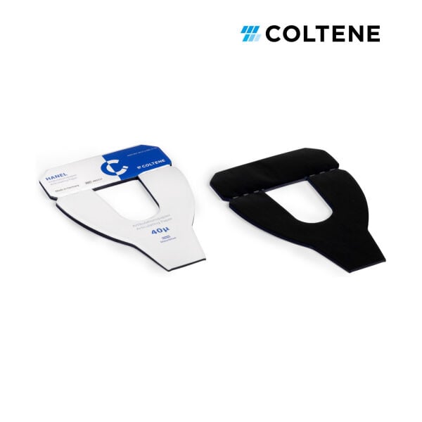 Coltene Hanel artikülasyon kağıdı 40 µ, at nalı, 72 yaprak, mavi