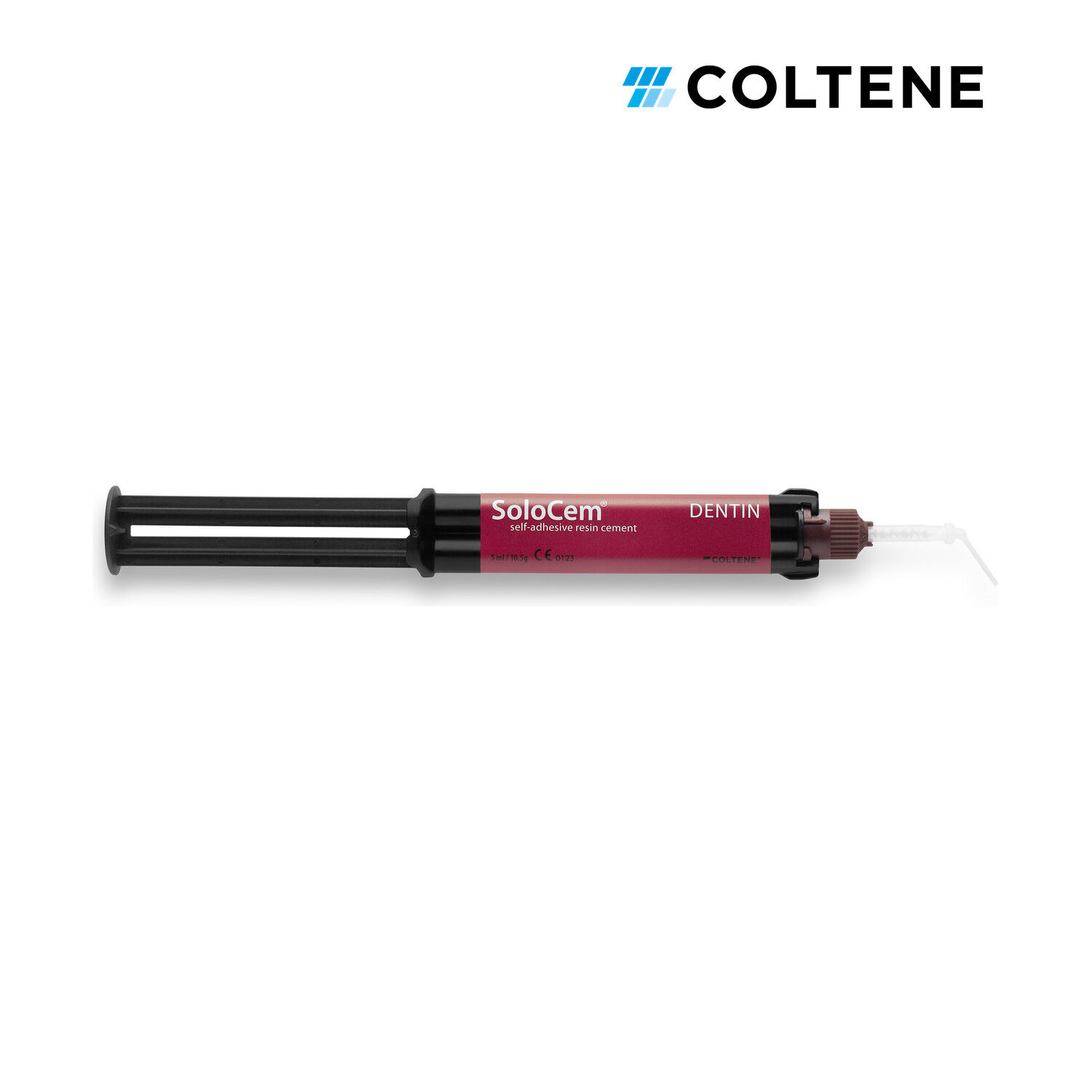 Coltene SoloCem self-adeziv rezin siman, Dentin renk, 5 ml otomiks şırınga