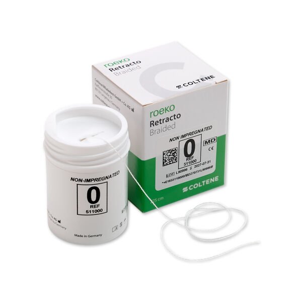 COLTENE ROEKO Retracto Retraksiyon İpi (Emdirilmemiş) 0 - Ekstra İnce - Örgülü