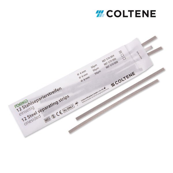 Coltene ROEKO Tek Taraflı Çelik Strip Zımpara (12'li) 4mm