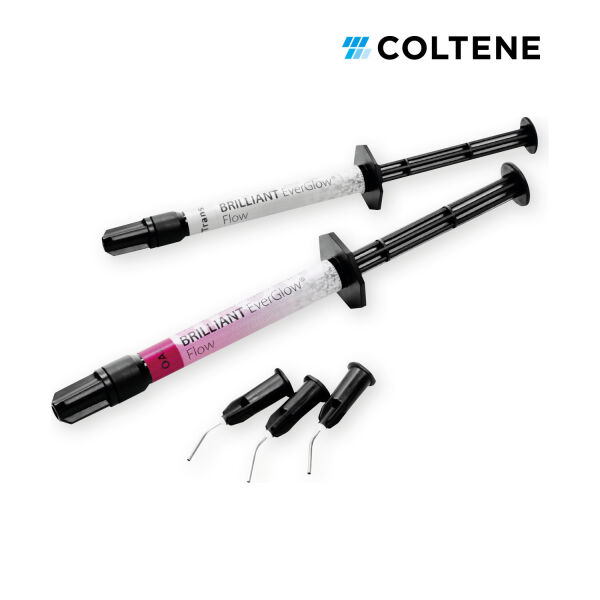 Coltene BRILLIANT EverGlow Flow akışkan kompozit, iki şırınga