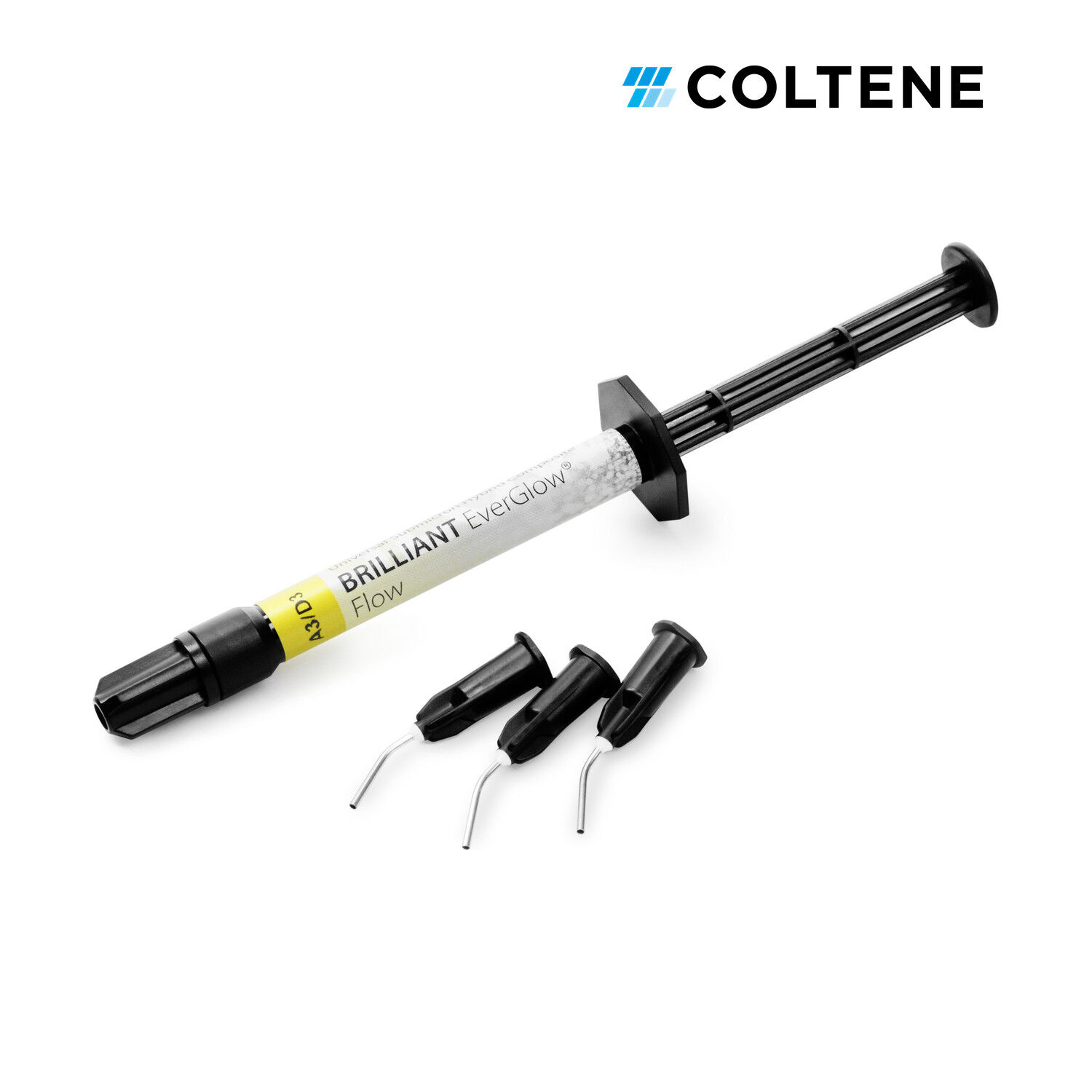 Coltene BRILLIANT EverGlow Flow akışkan kompozit, A3/D3 renk, 1 x 2 g şırınga