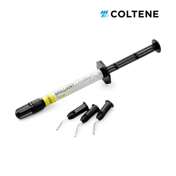 Coltene BRILLIANT EverGlow Flow akışkan kompozit, A3/D3 renk, 1 x 2 g şırınga