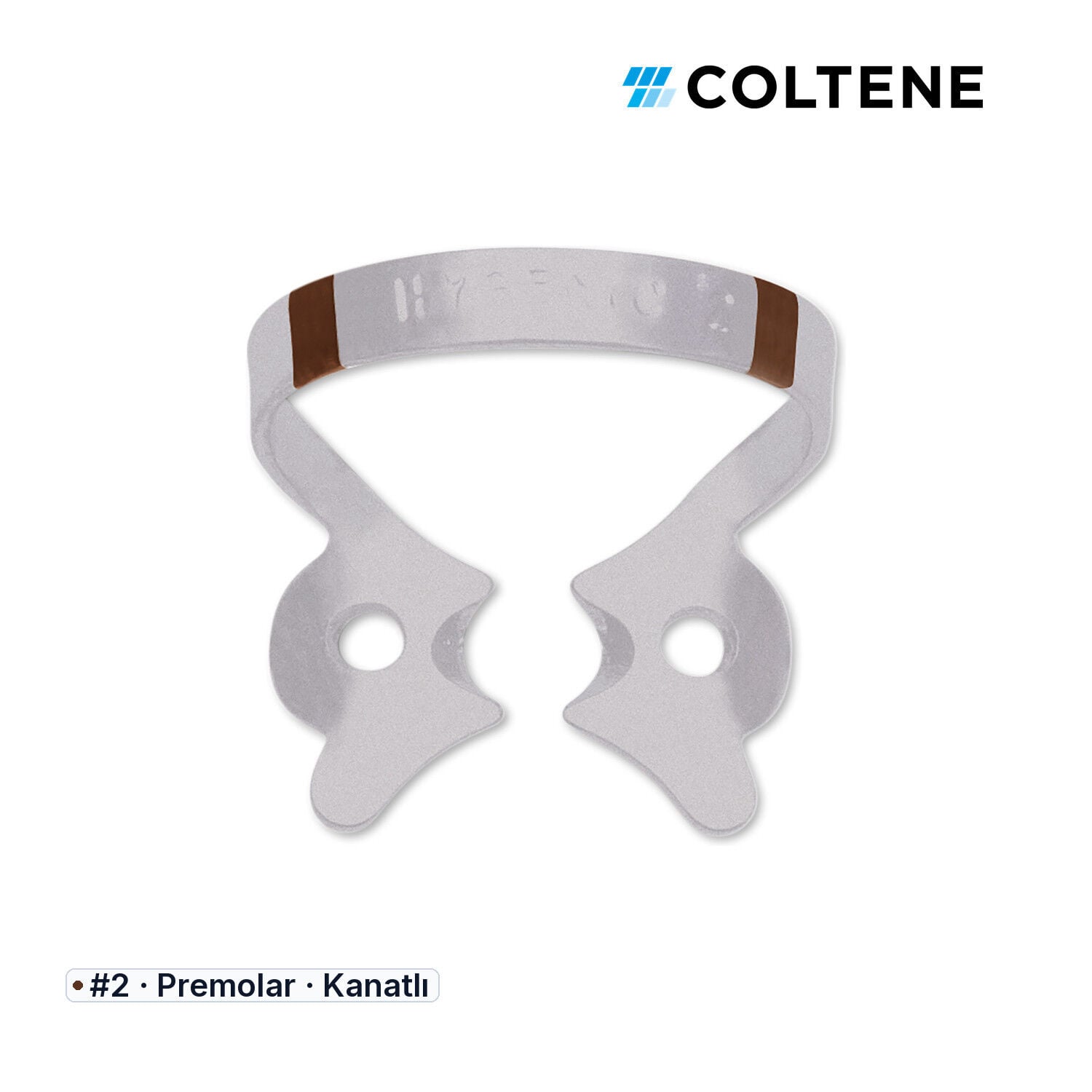 Coltene HySolate Fiesta Kanatlı Rubber Dam Klempi, #2