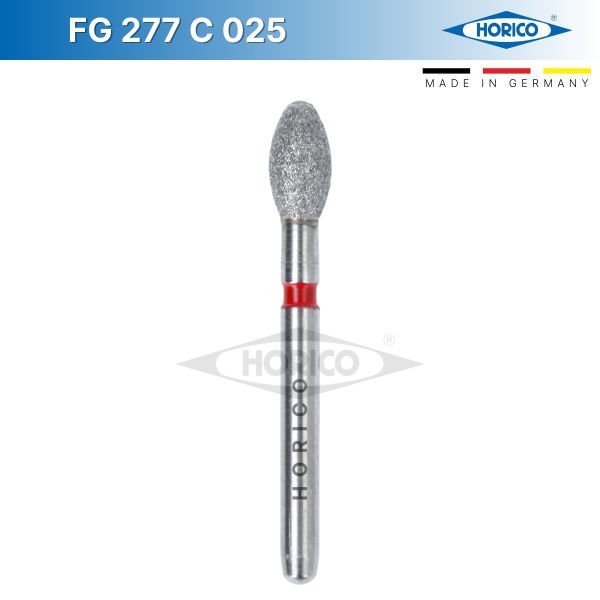 Egg Elmas Frez - Horico FG 277 Aeratör (FG) - Kırmızı - Fine - 025