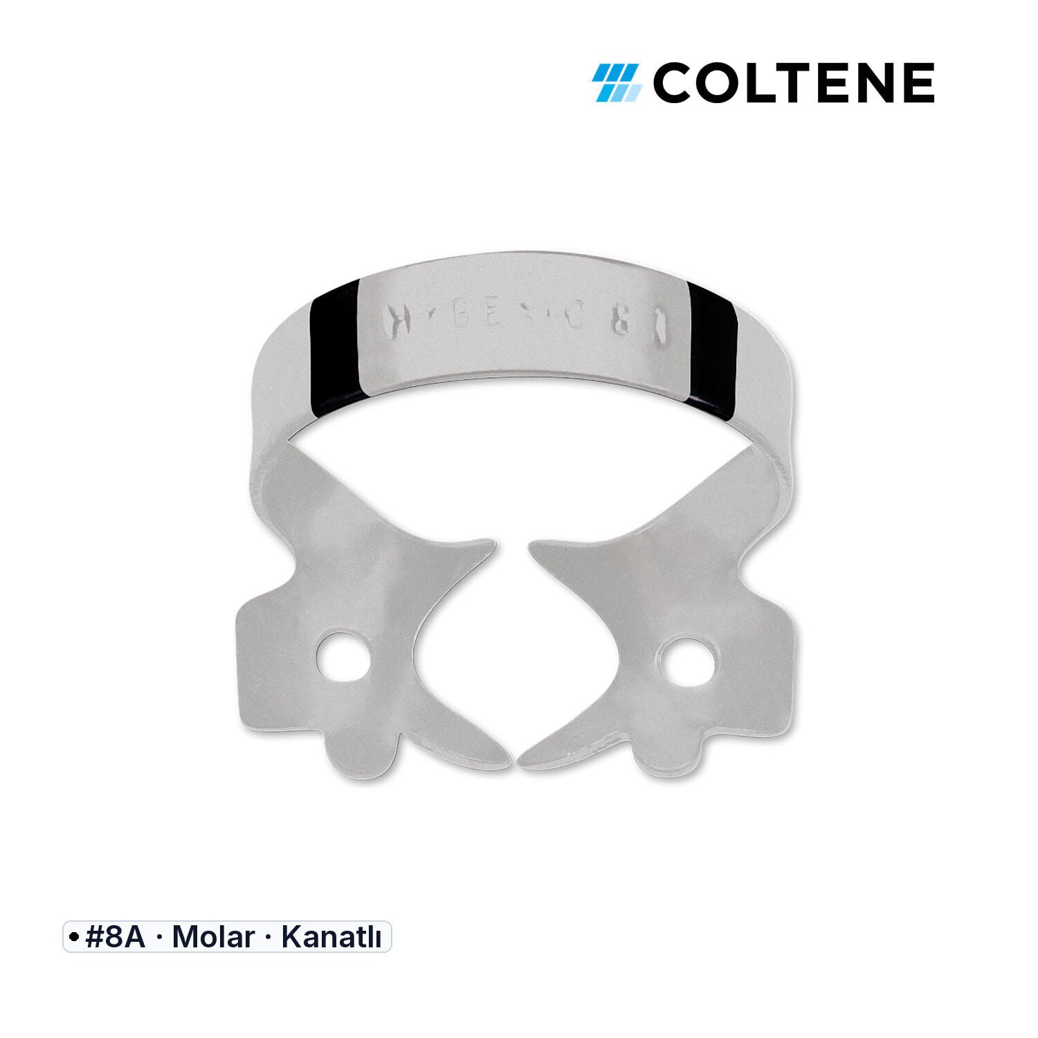 Coltene HySolate Fiesta Kanatlı Rubber Dam Klempi, #8A