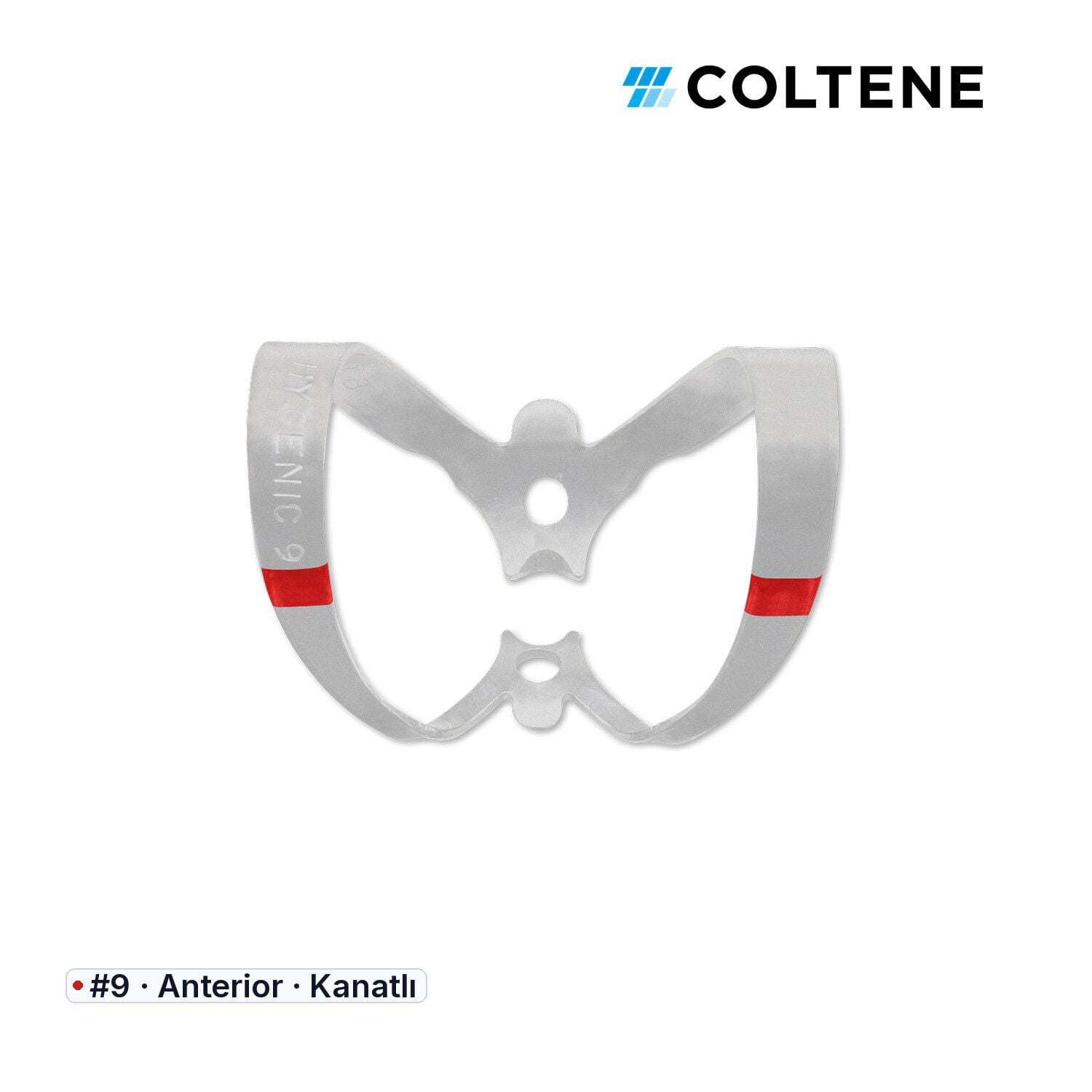 Coltene HySolate Fiesta Kanatlı Rubber Dam Klempi, #9