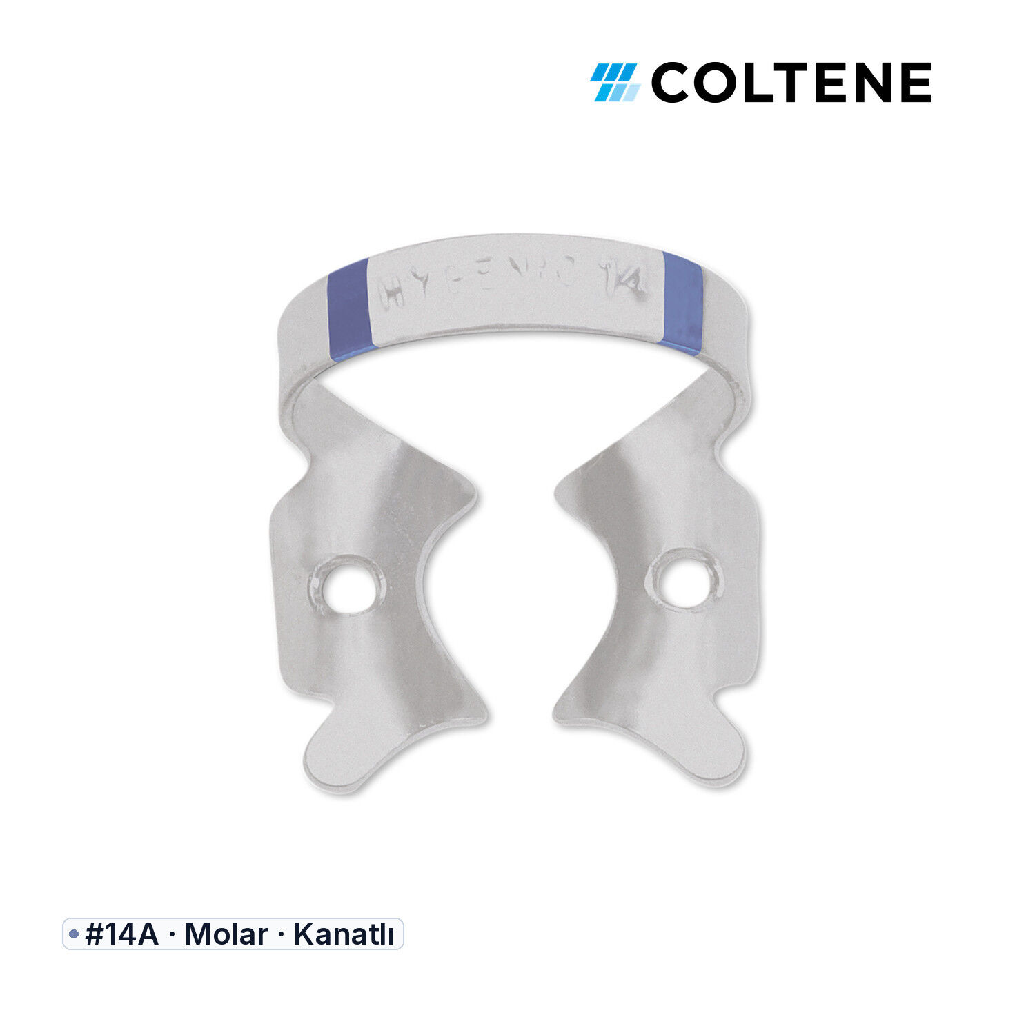 Coltene HySolate Fiesta Kanatlı Rubber Dam Klempi, #14A