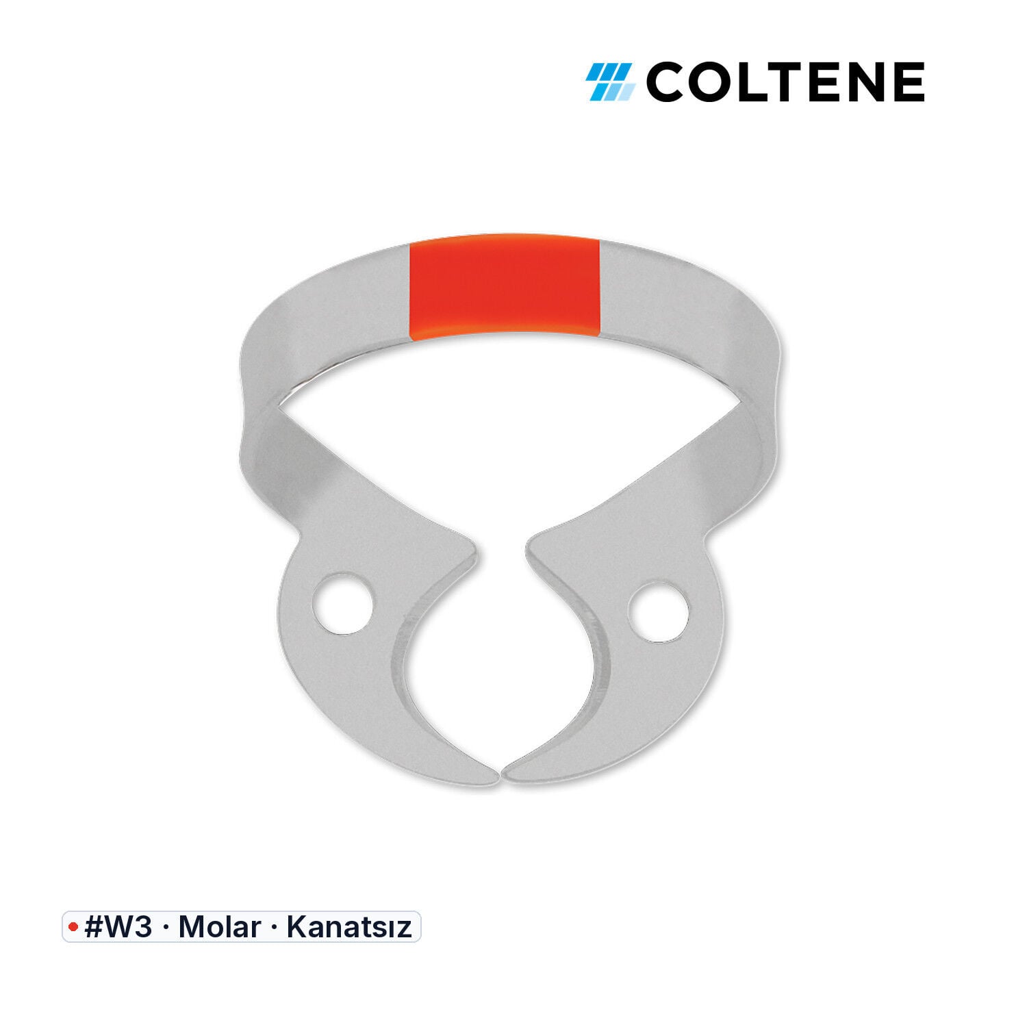 Coltene HySolate Fiesta Kanatsız Rubber Dam Klempi, #W3