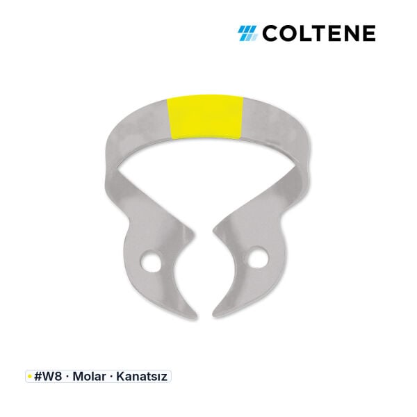 Coltene HySolate Fiesta Kanatsız Rubber Dam Klempi, #W8