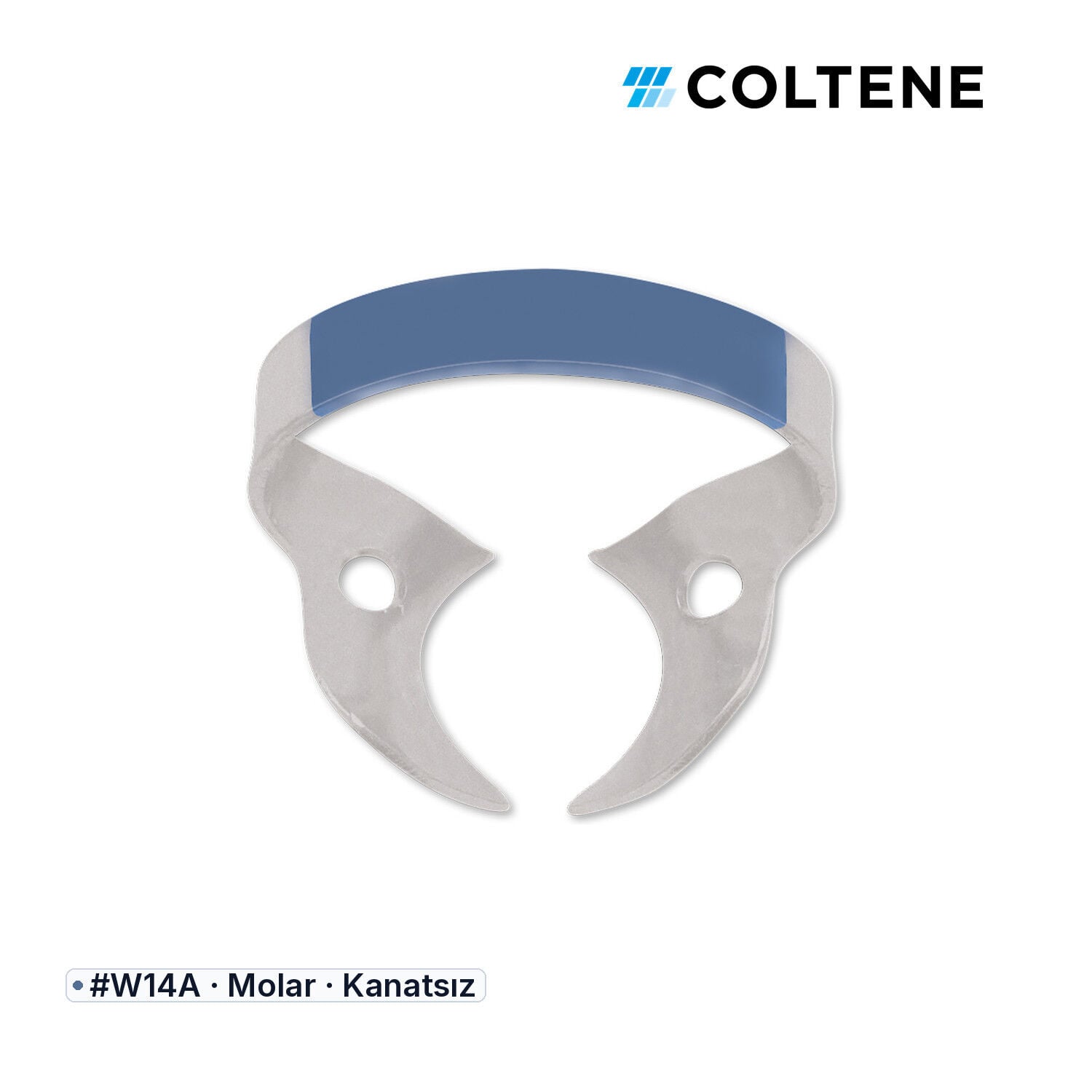 Coltene HySolate Fiesta Kanatsız Rubber Dam Klempi, #W14A
