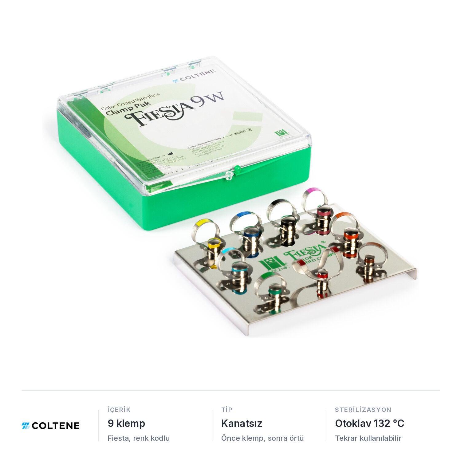 Coltene HySolate Fiesta Kanatsız Klemp Seti