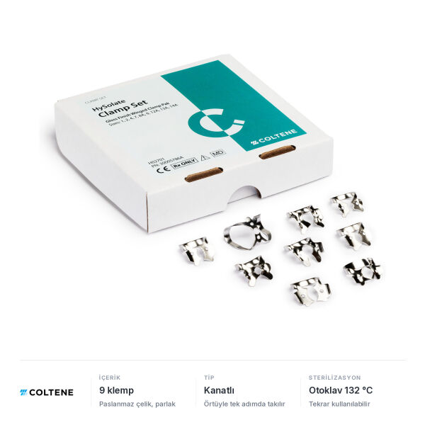 Coltene HySolate Gloss System-9 Kanatlı Klemp Seti