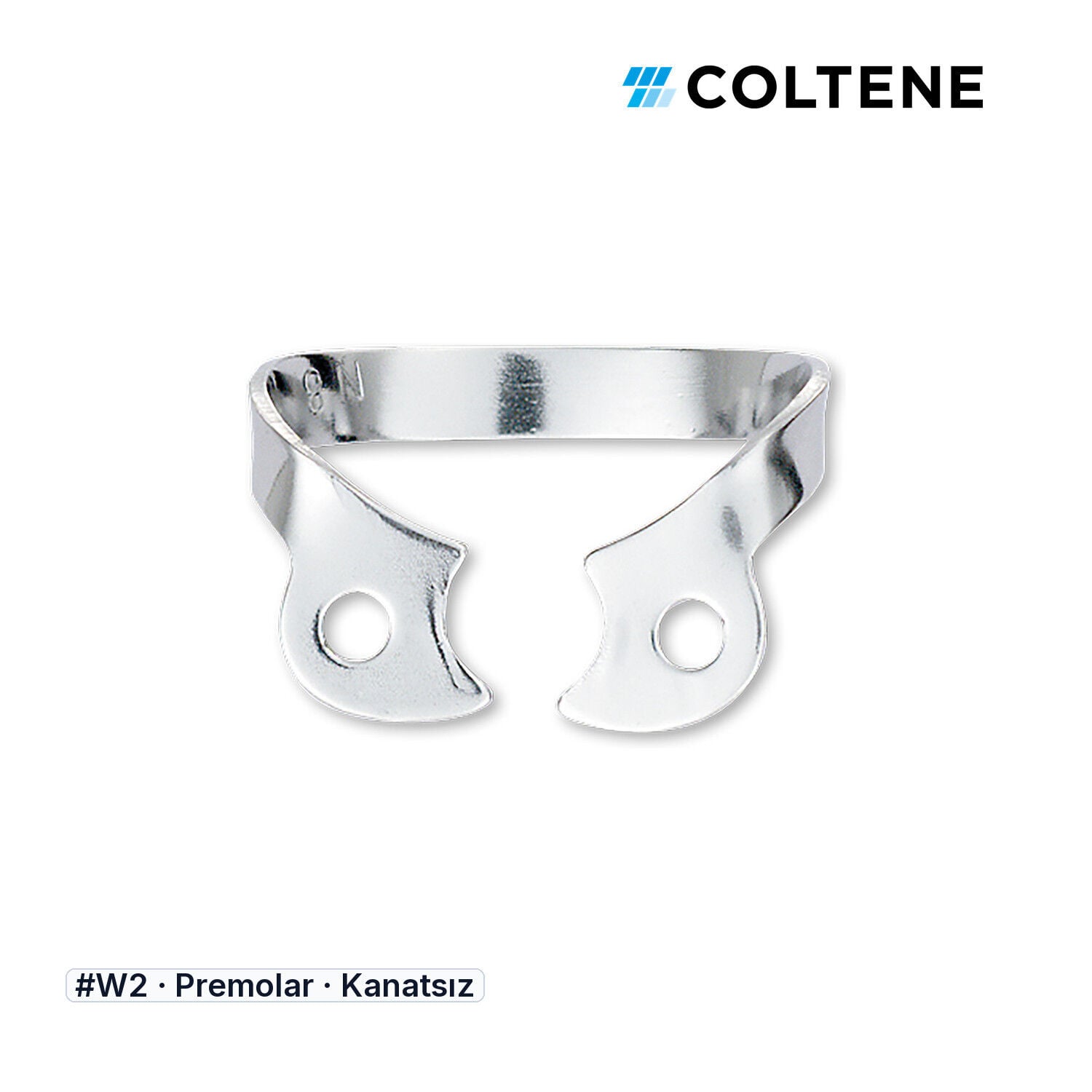 Coltene HySolate Gloss Kanatsız Rubber Dam Klempi, #W2
