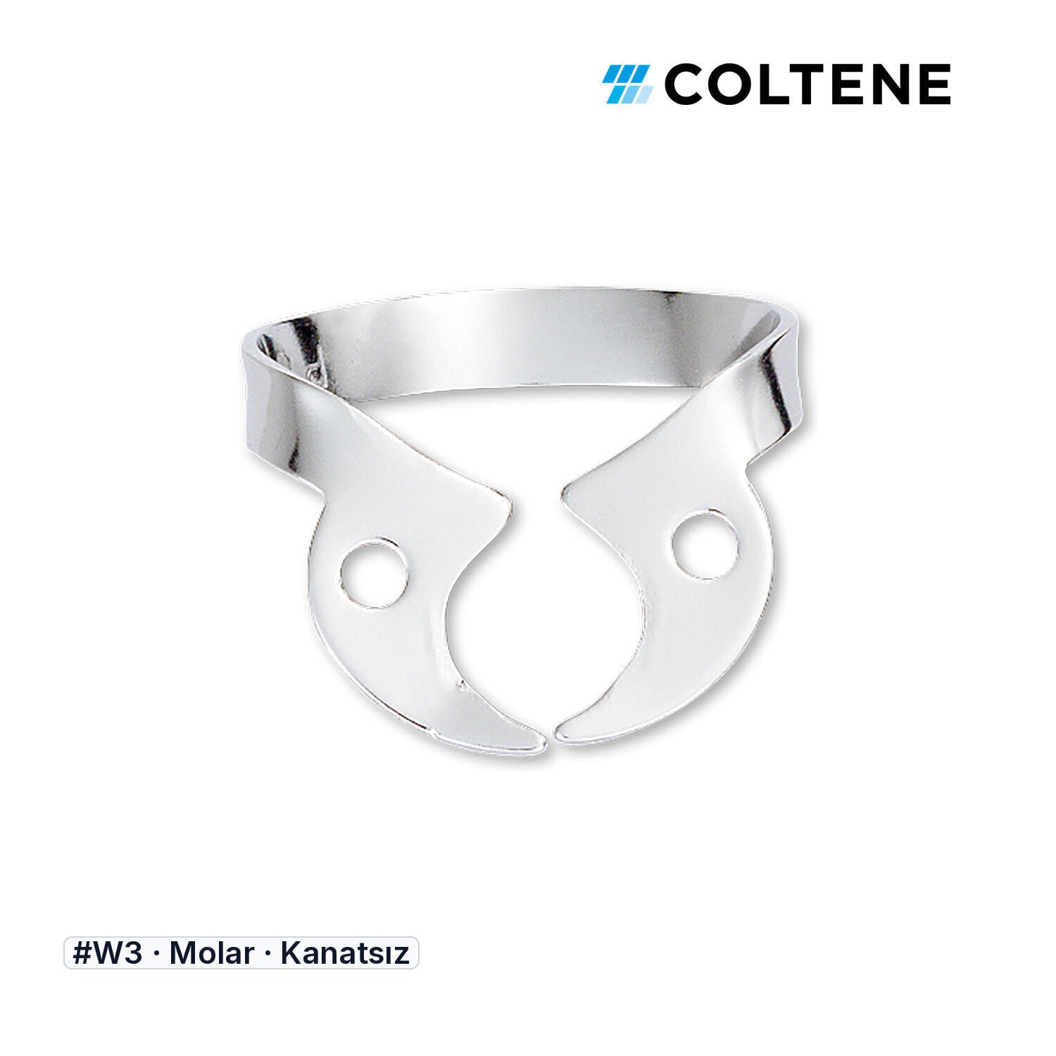 Coltene HySolate Gloss Kanatsız Rubber Dam Klempi, #W3
