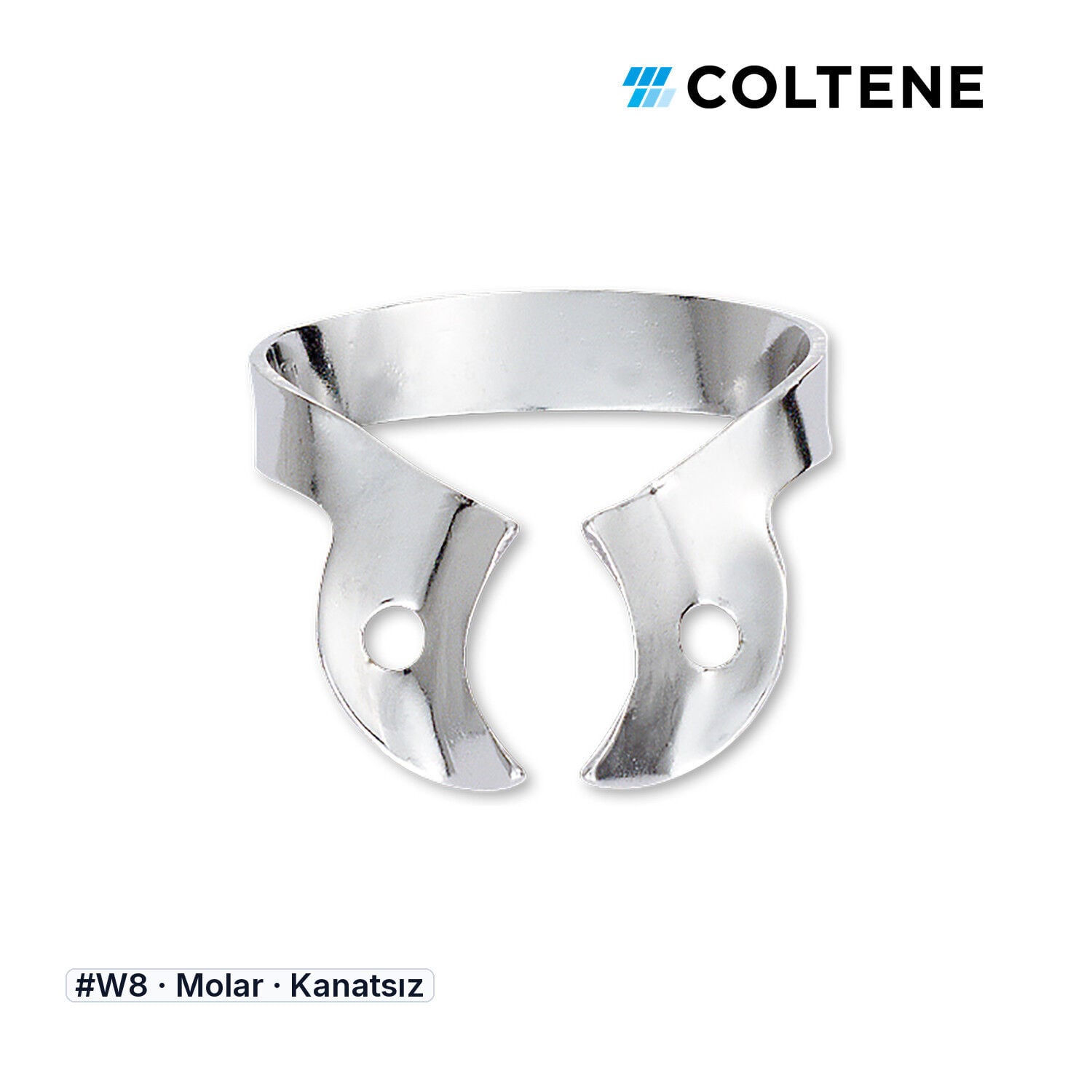 Coltene HySolate Gloss Kanatsız Rubber Dam Klempi, #W8