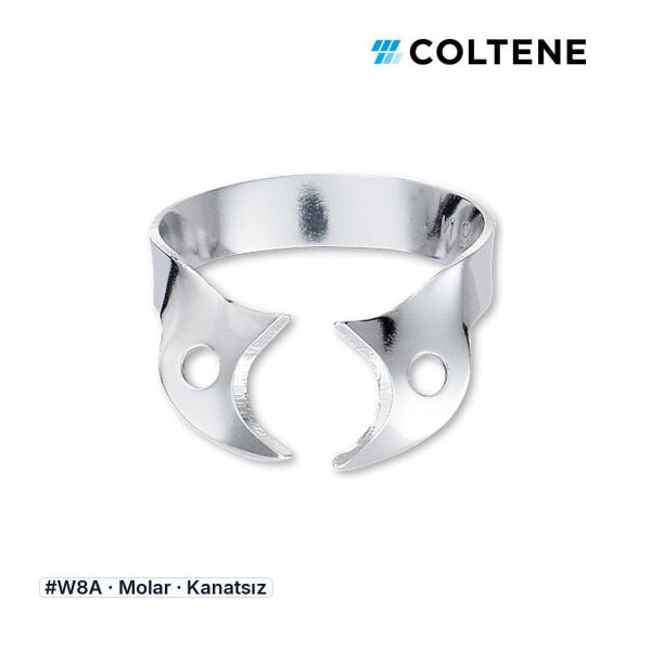 Coltene HySolate Gloss Kanatsız Rubber Dam Klempi, #W8A