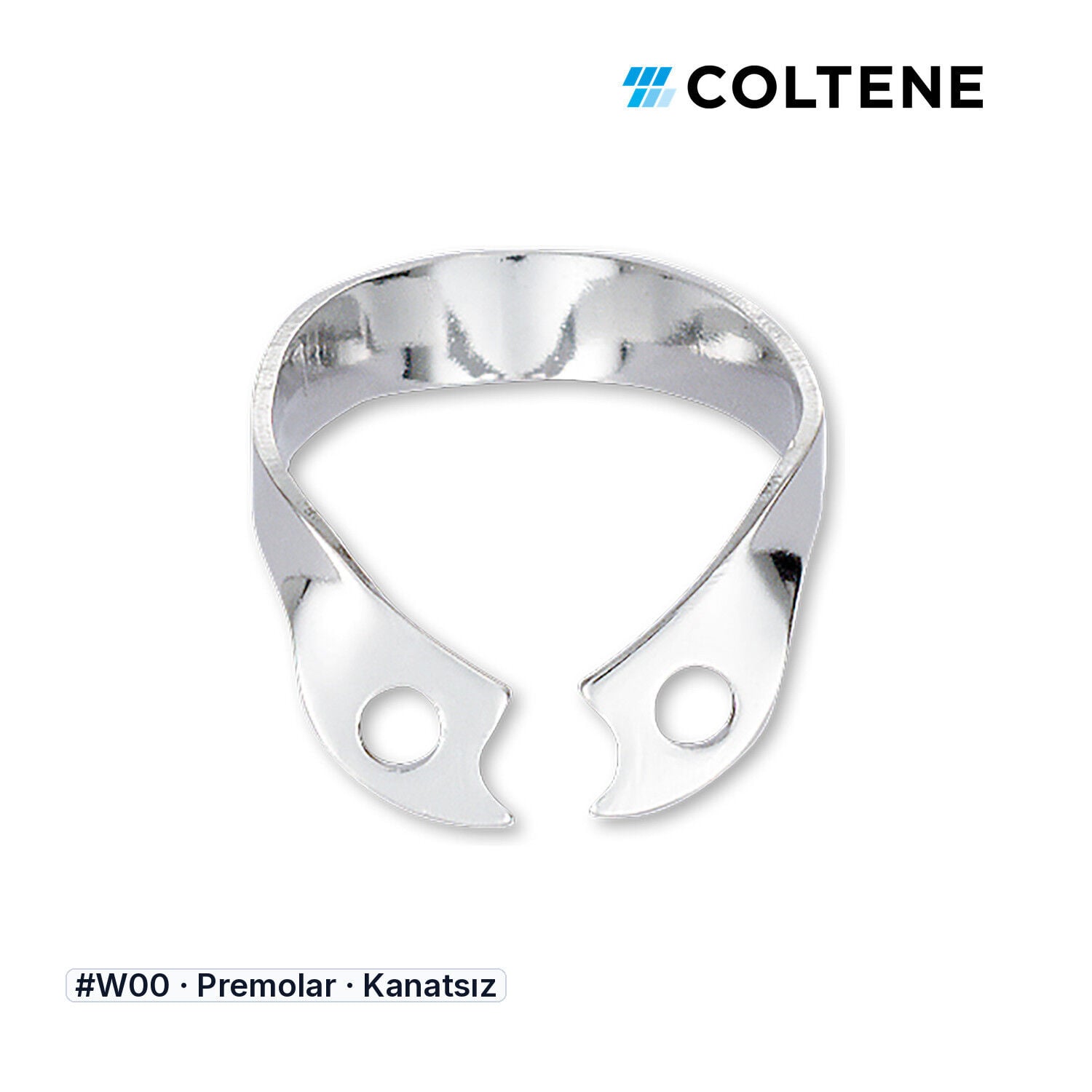 Coltene HySolate Gloss Kanatsız Rubber Dam Klempi, #W00