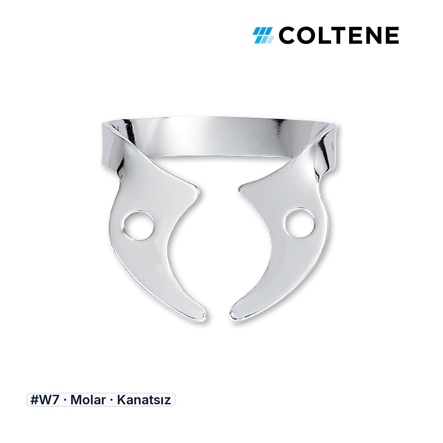 Coltene HySolate Gloss Kanatsız Rubber Dam Klempi, #W7