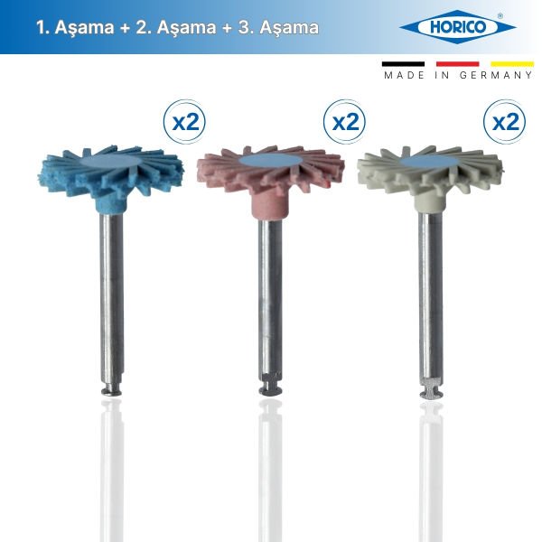 Lamello Seramik Parlatma Lastiği 6* Adet - (1. Aşama + 2. Aşama + 3. Aşama)