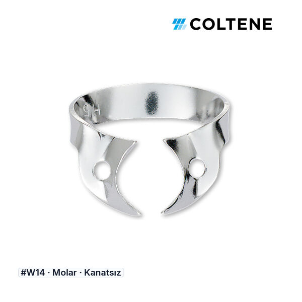 Coltene HySolate Gloss Kanatsız Rubber Dam Klempi, W14