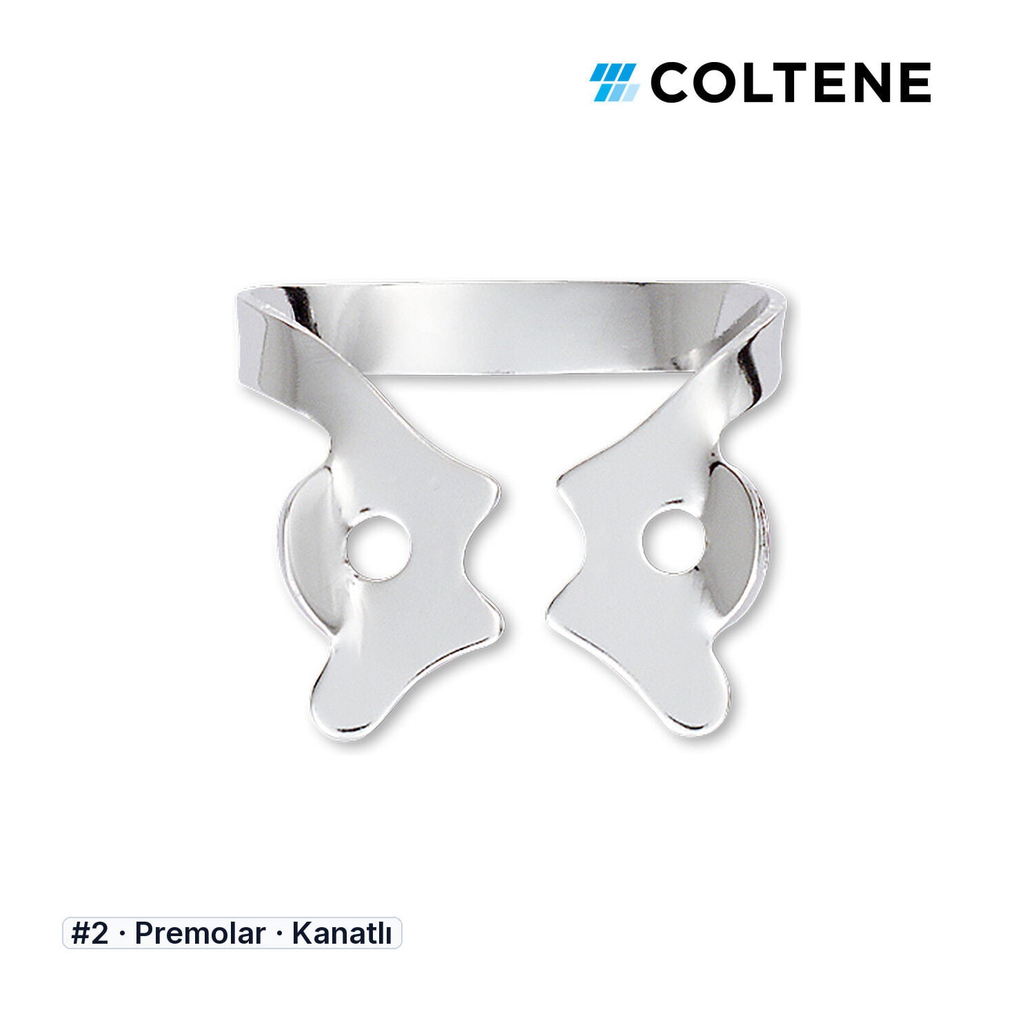 Coltene HySolate Gloss Kanatlı Rubber Dam Klempi, #2
