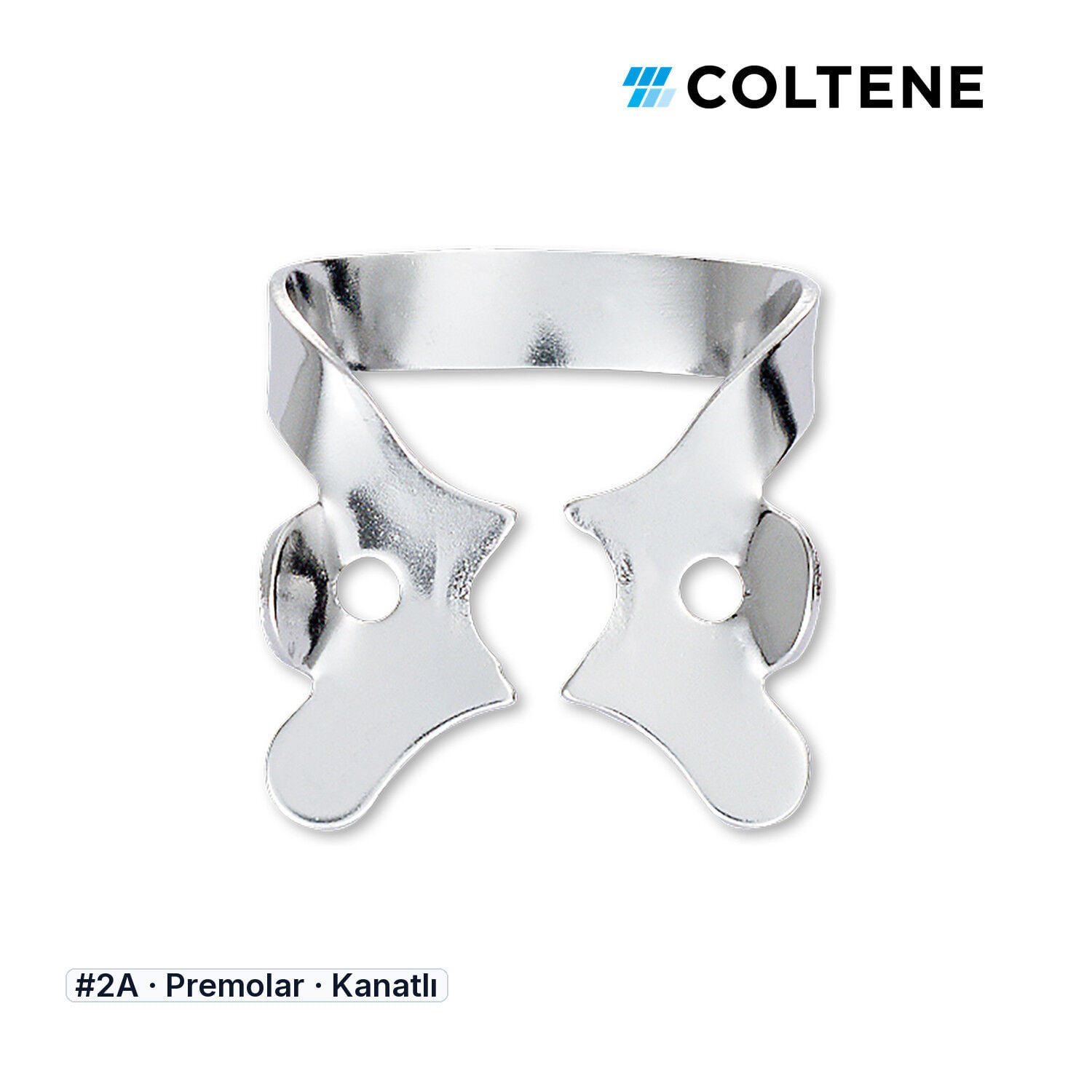 Coltene HySolate Gloss Kanatlı Rubber Dam Klempi, #2A
