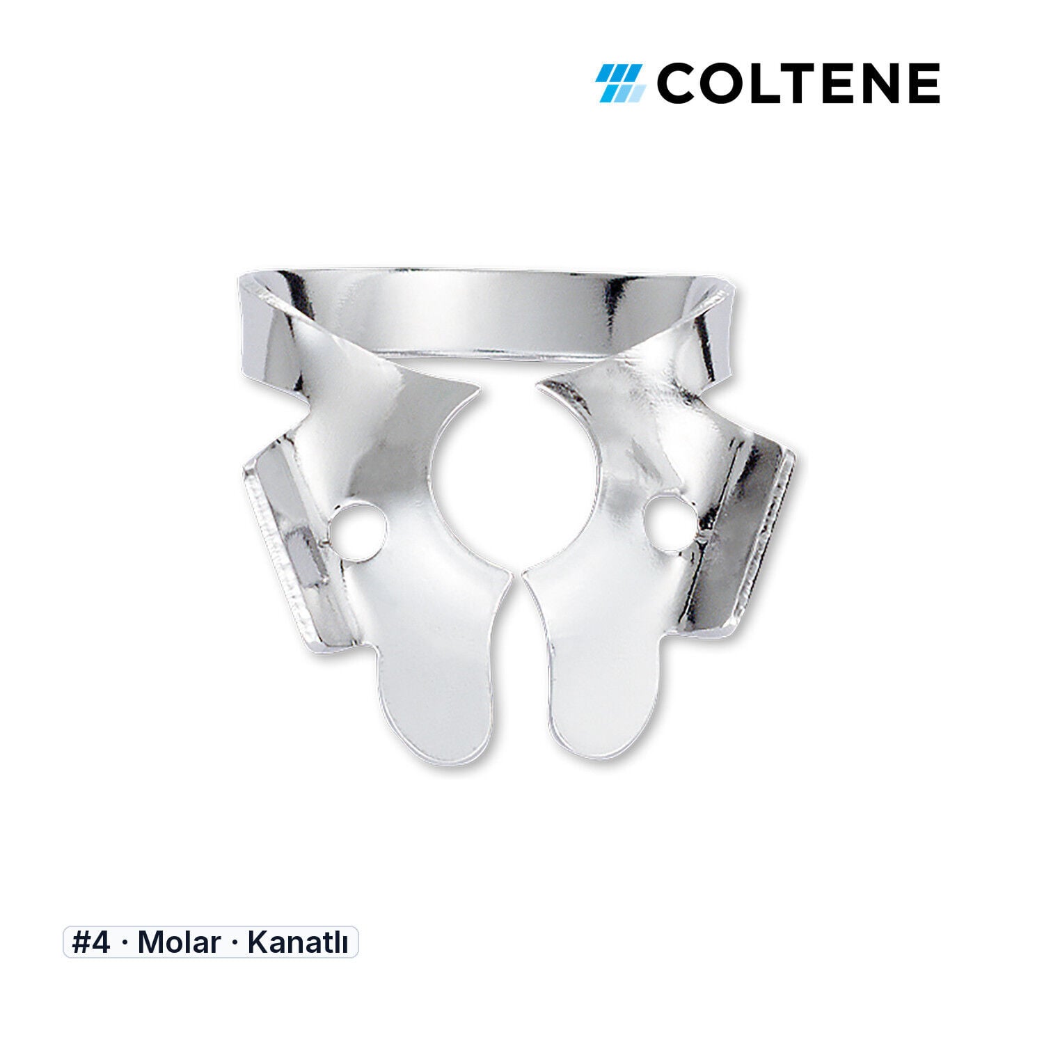 Coltene HySolate Gloss Kanatlı Rubber Dam Klempi, #4