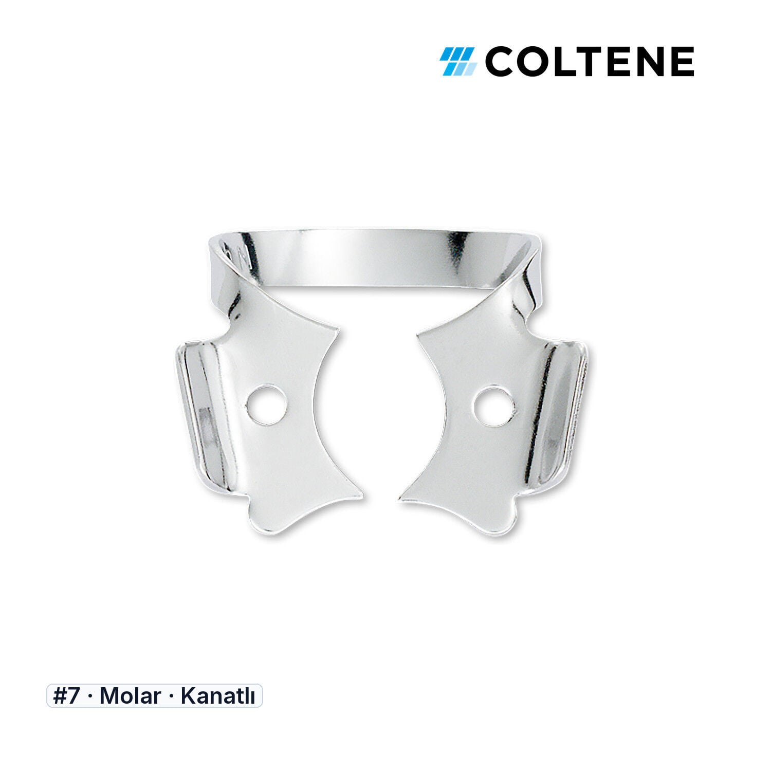 Coltene HySolate Gloss Kanatlı Rubber Dam Klempi, #7