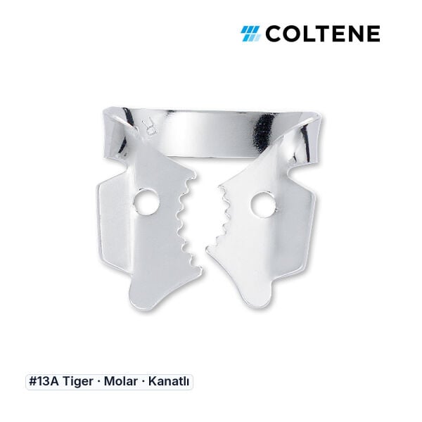 Coltene HySolate Gloss Kanatlı Rubber Dam Klempi, #13A